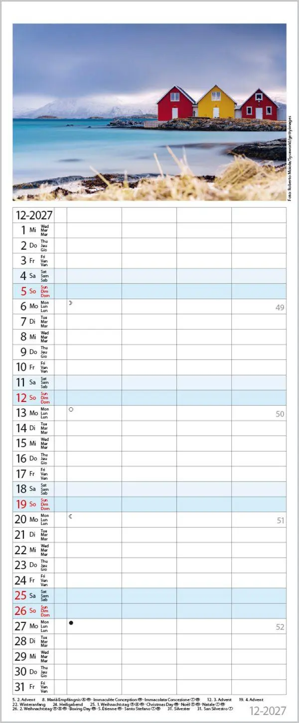 Bild: 9783819301667 | Familienplaner Maritim 2027 | Verlag Korsch | Kalender | Spiralbindung
