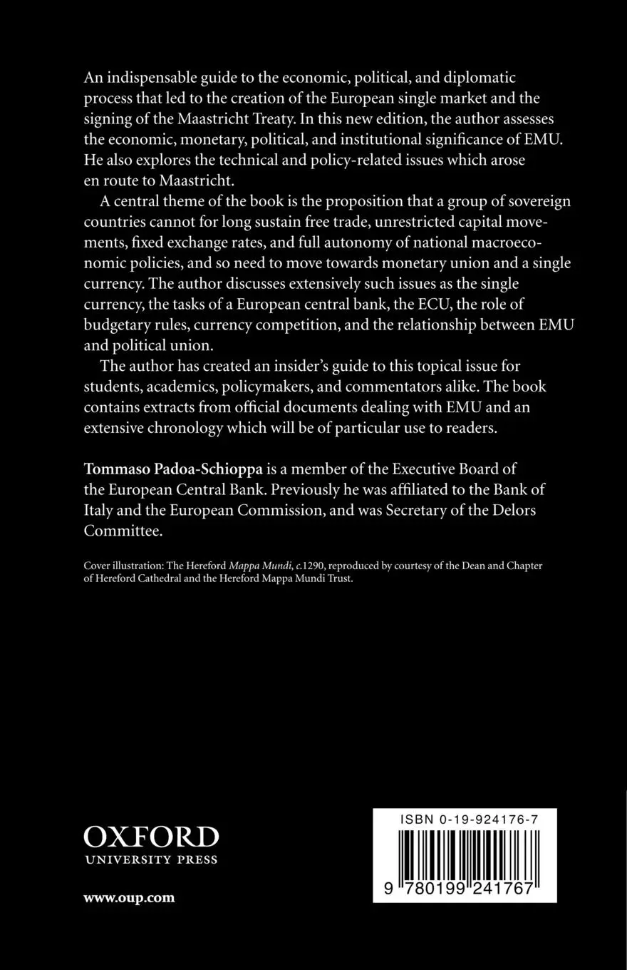 Rückseite: 9780199241767 | The Road to Monetary Union in Europe | Tommaso Padoa-Schioppa | Buch