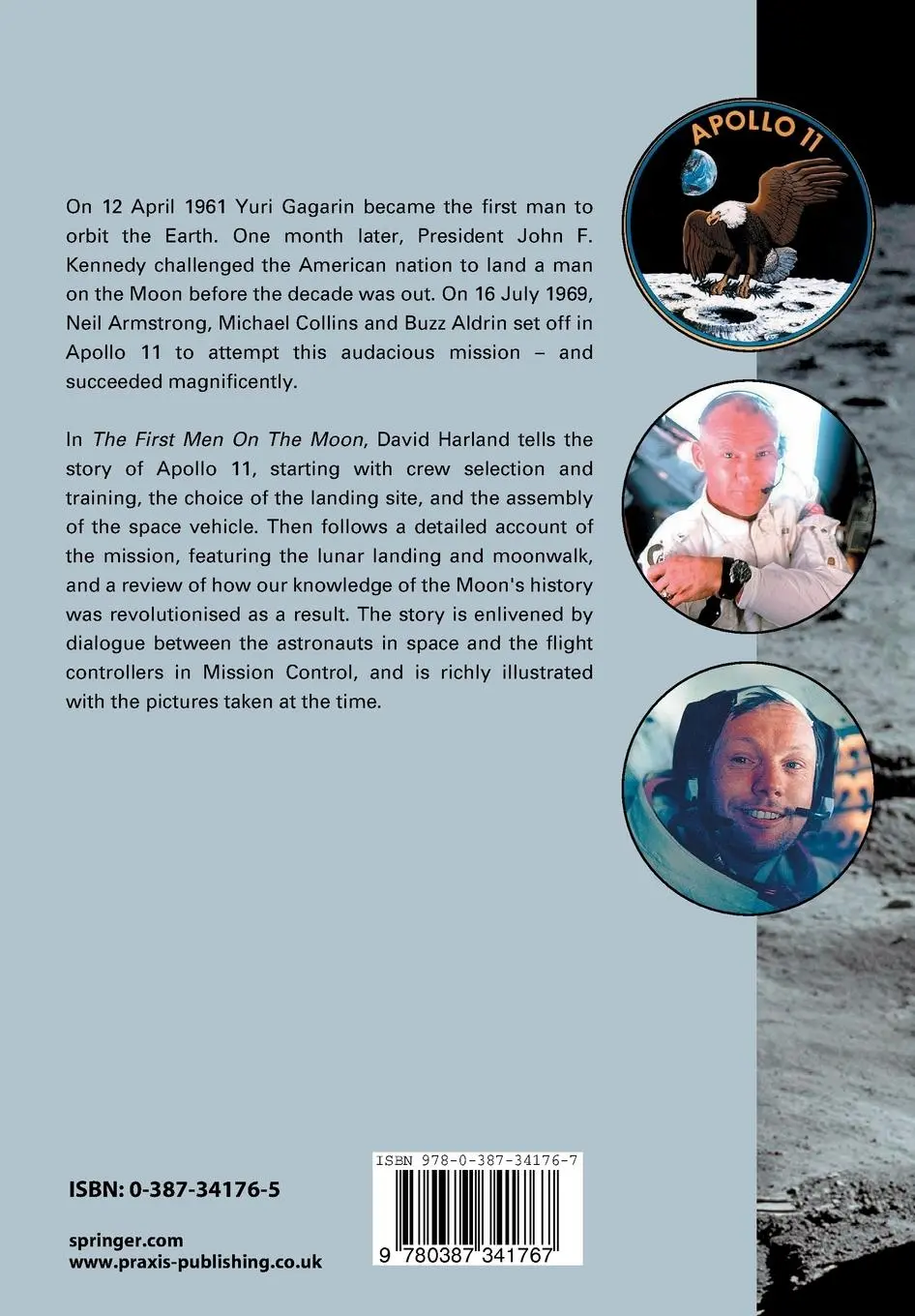 Rückseite: 9780387341767 | The First Men on the Moon | The Story of Apollo 11 | David M. Harland