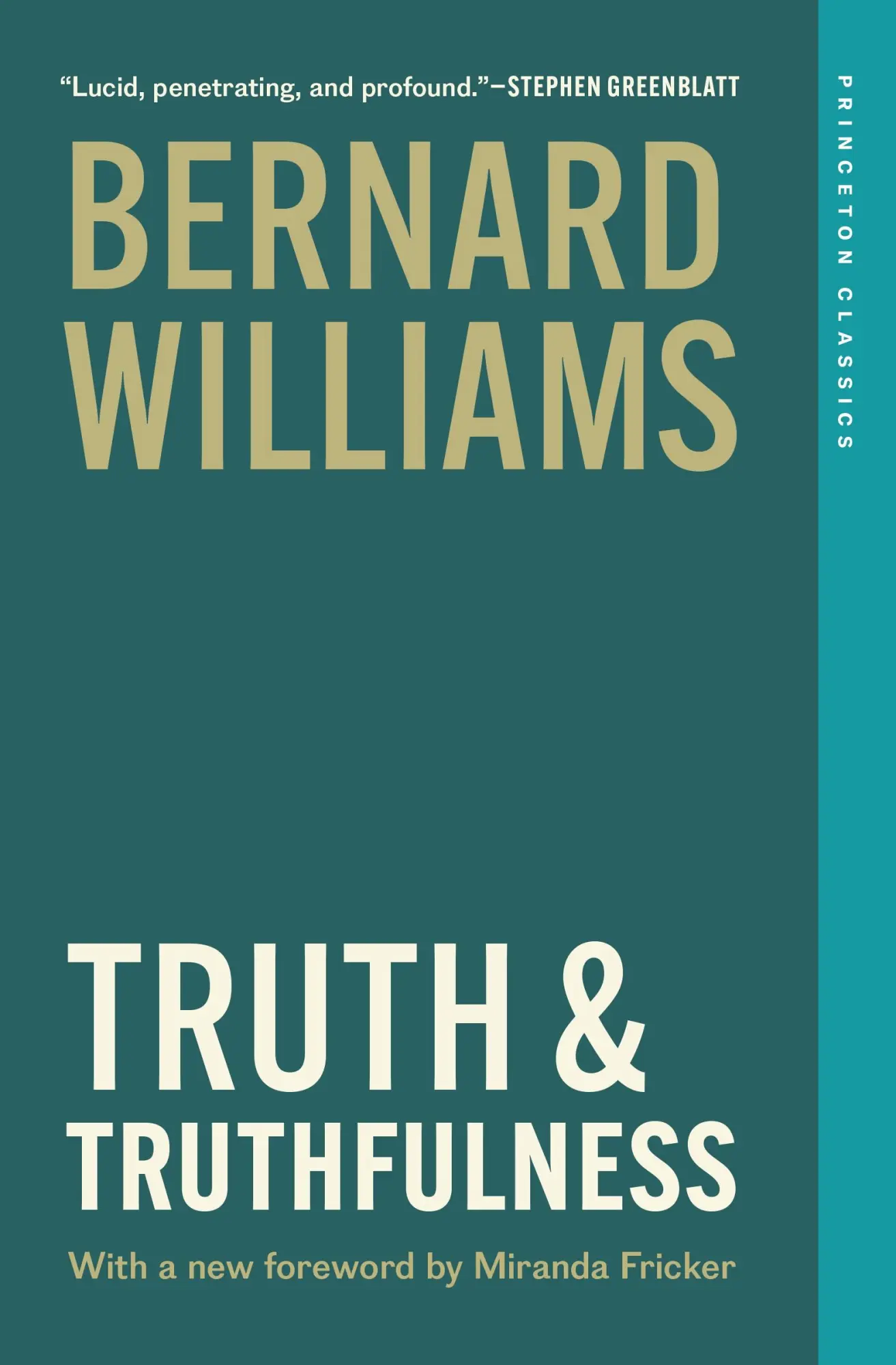 Cover: 9780691271767 | Truth and Truthfulness | An Essay in Genealogy | Bernard Williams