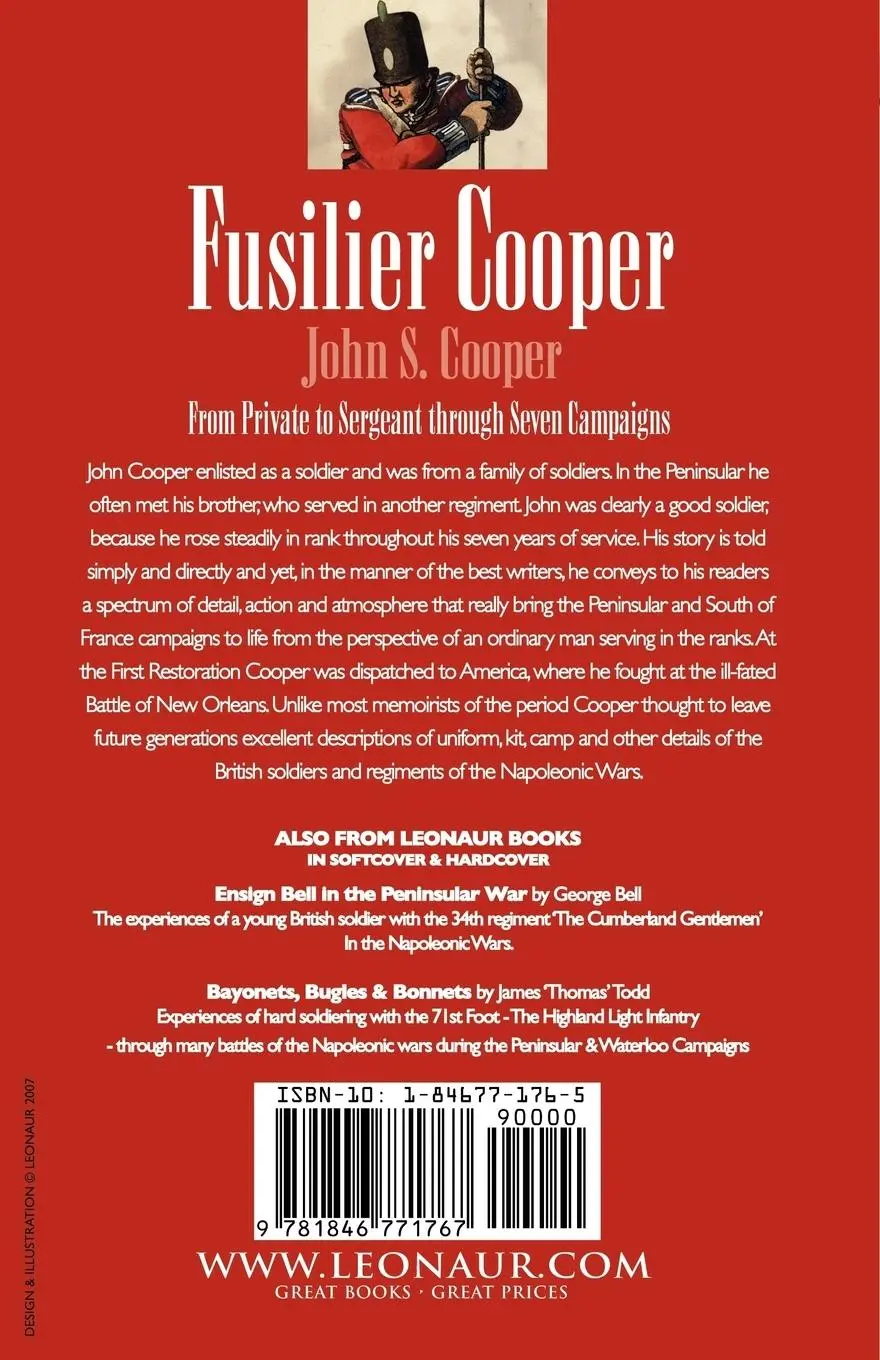 Rückseite: 9781846771767 | Fusilier Cooper - Experiences in The7th (Royal) Fusiliers During...