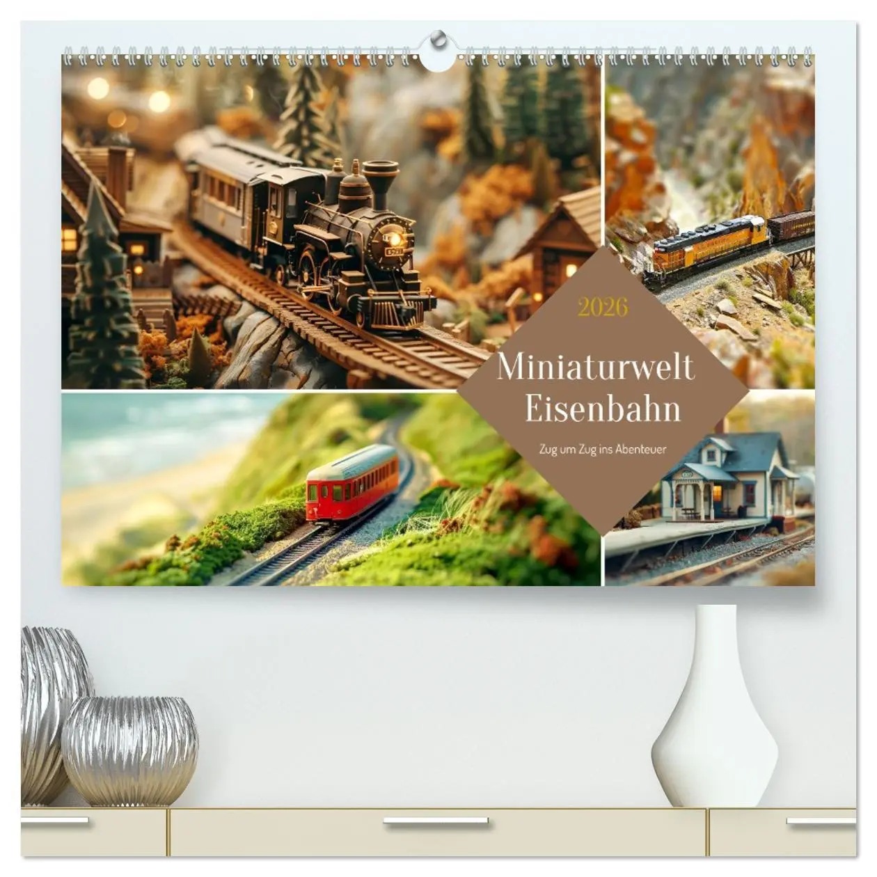 Cover: 9783457401767 | Miniaturwelt Eisenbahn - Zug um Zug ins Abenteuer (hochwertiger...