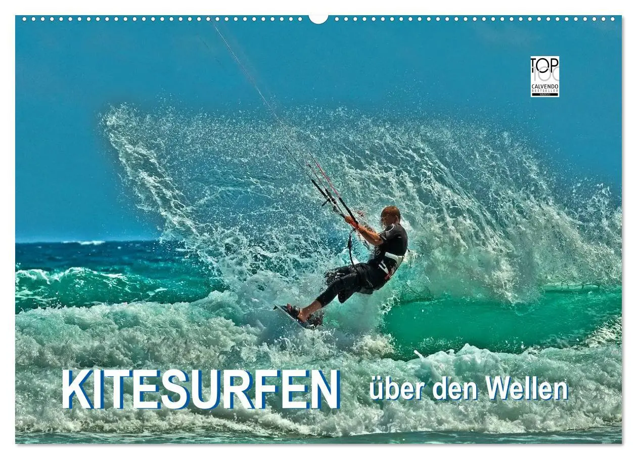 Cover: 9783516041767 | Kitesurfen - über den Wellen (Wandkalender 2026 DIN A2 quer),...