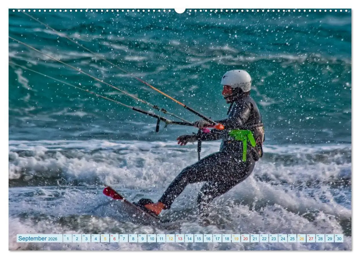 Bild: 9783516041767 | Kitesurfen - über den Wellen (Wandkalender 2026 DIN A2 quer),...