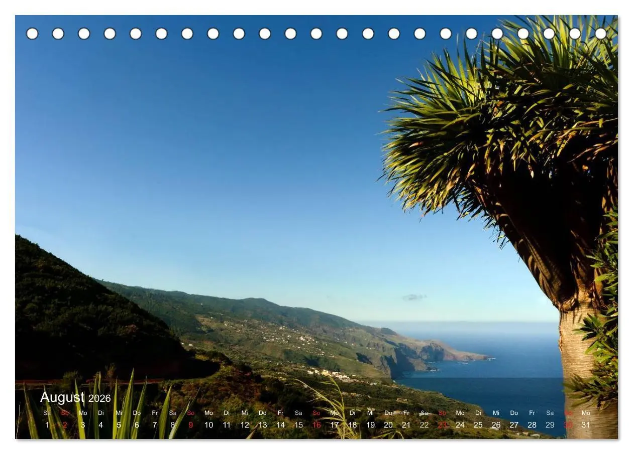 Bild: 9783516111767 | La Palma (Tischkalender 2026 DIN A5 quer), CALVENDO Monatskalender