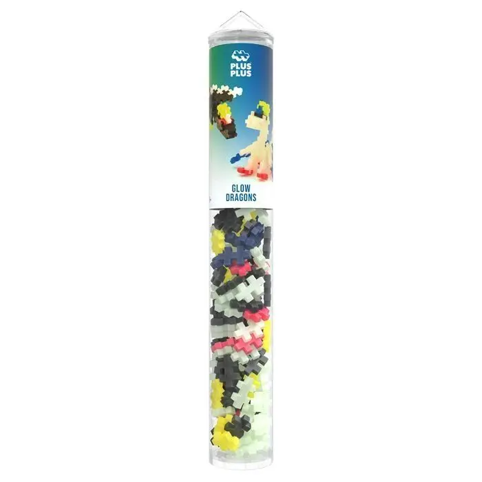 Bild: 5710409111867 | PLUS PLUS - 100 Kreativ Bausteine Nacht Drache | 9604377 | Deutsch