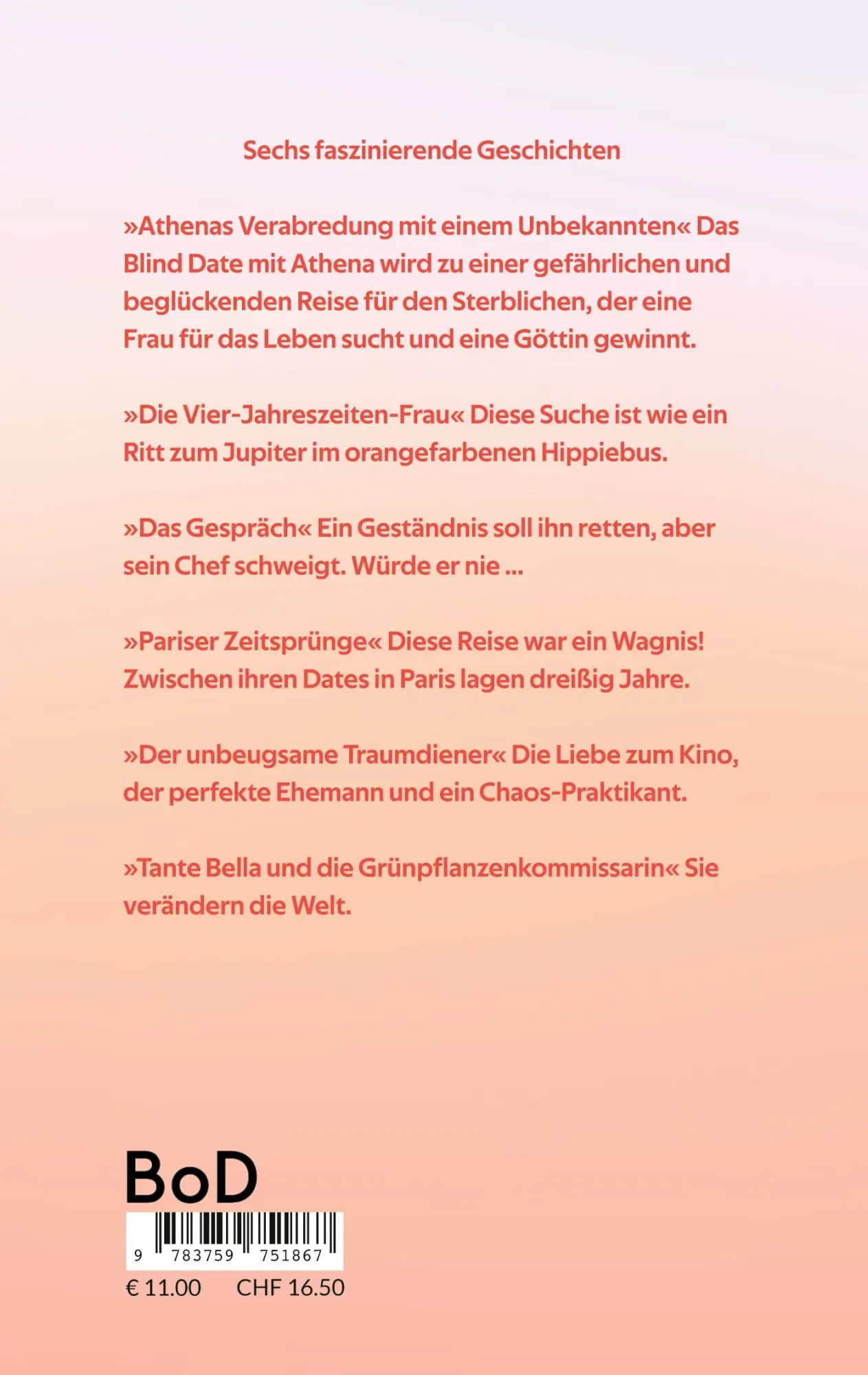 Rückseite: 9783759751867 | Tante Bella und die Grünpflanzenkommissarin | Erzählungen | Reich