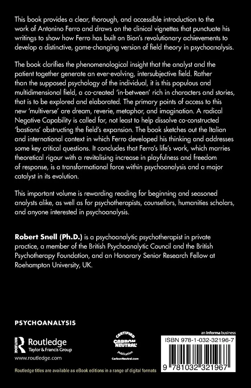 Rückseite: 9781032321967 | Antonino Ferro | A Contemporary Introduction | Robert Snell | Buch