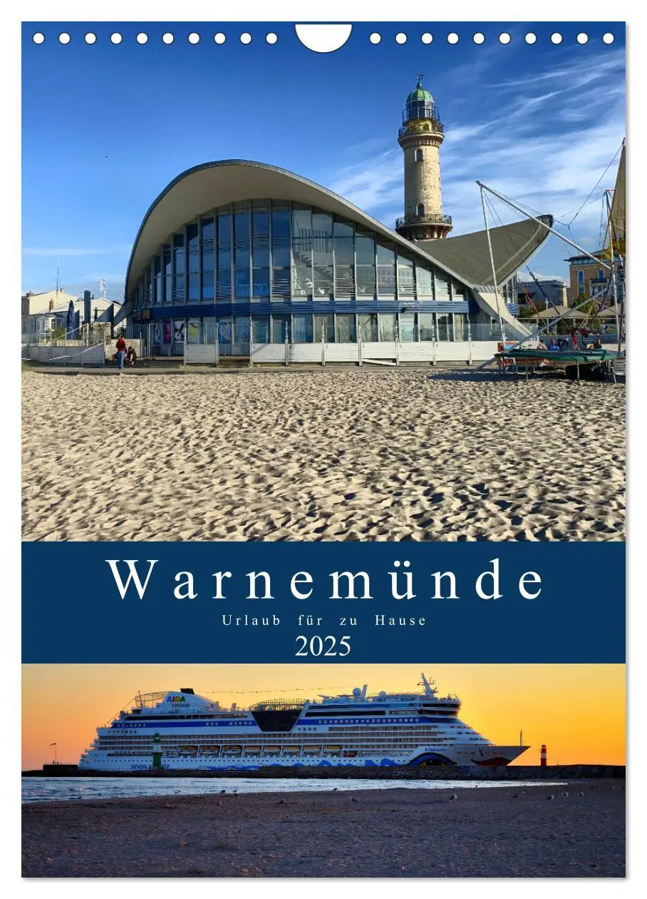 Cover: 9783435911967 | Warnemünde Urlaub für zu Hause (Wandkalender 2025 DIN A4 hoch),...