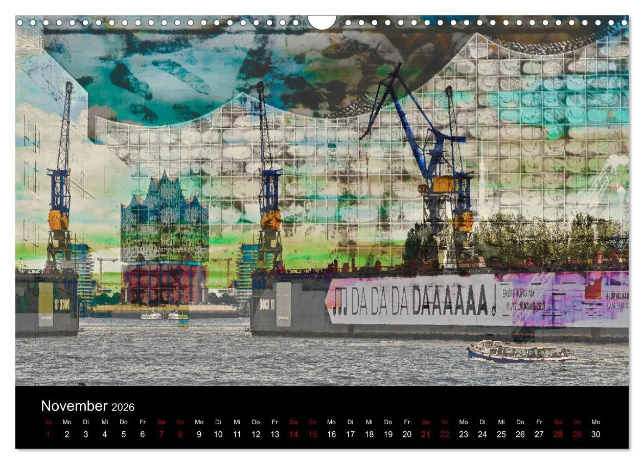 Bild: 9783457861967 | Elbphilharmonie-ARTig (Wandkalender 2026 DIN A3 quer), CALVENDO...