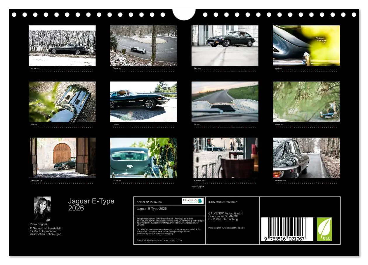Bild: 9783516021967 | Jaguar E-Type 2026 (Wandkalender 2026 DIN A4 quer), CALVENDO...