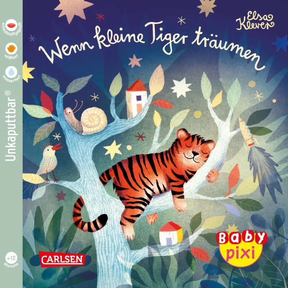 Cover: 9783551051967 | Baby Pixi (unkaputtbar) 94: Wenn kleine Tiger träumen | Elsa Klever