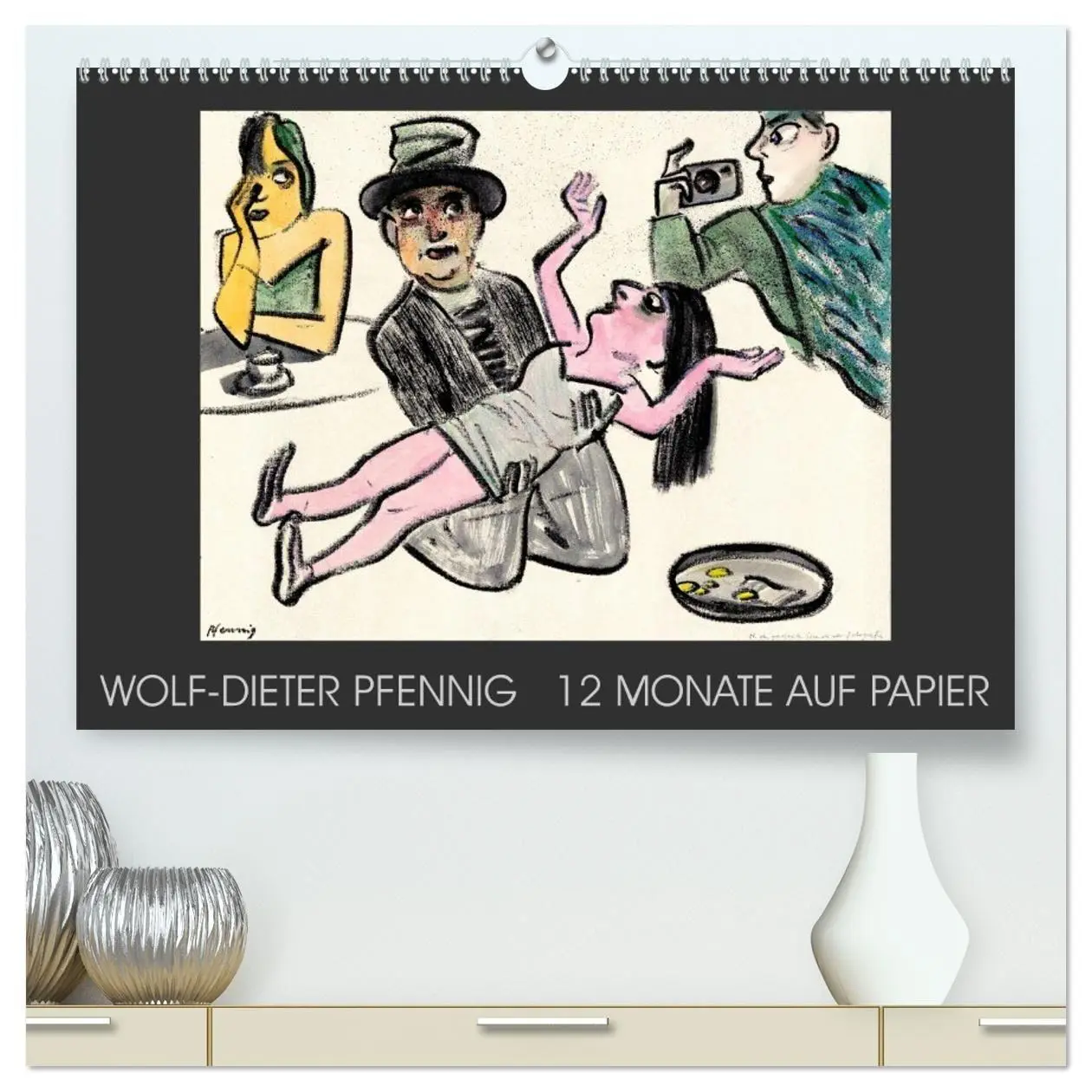 Cover: 9783594001967 | Wolf-Dieter Pfenning - 12 Monate auf Papier (hochwertiger Premium...