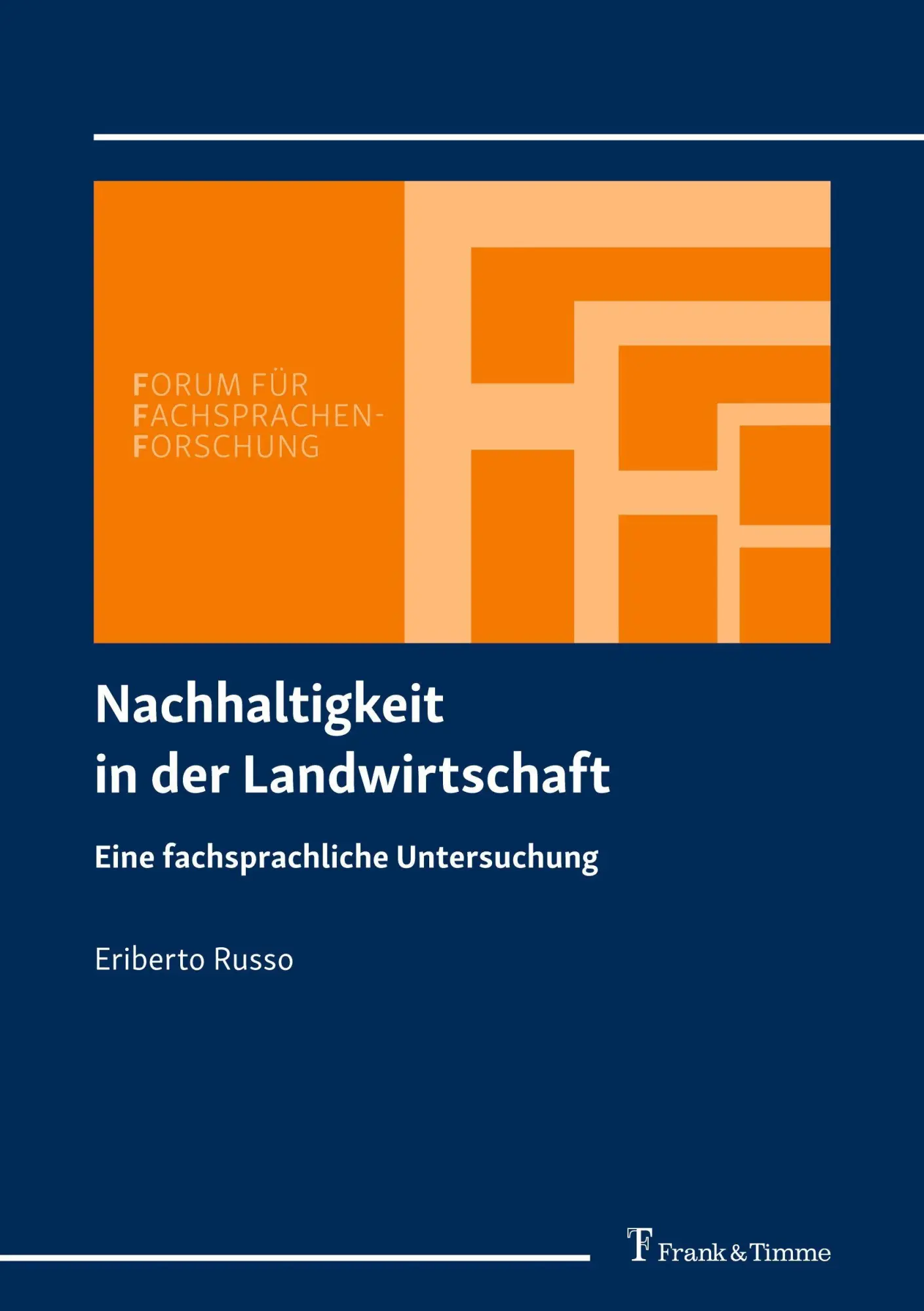 Cover: 9783732911967 | Nachhaltigkeit in der Landwirtschaft | Eriberto Russo | Taschenbuch