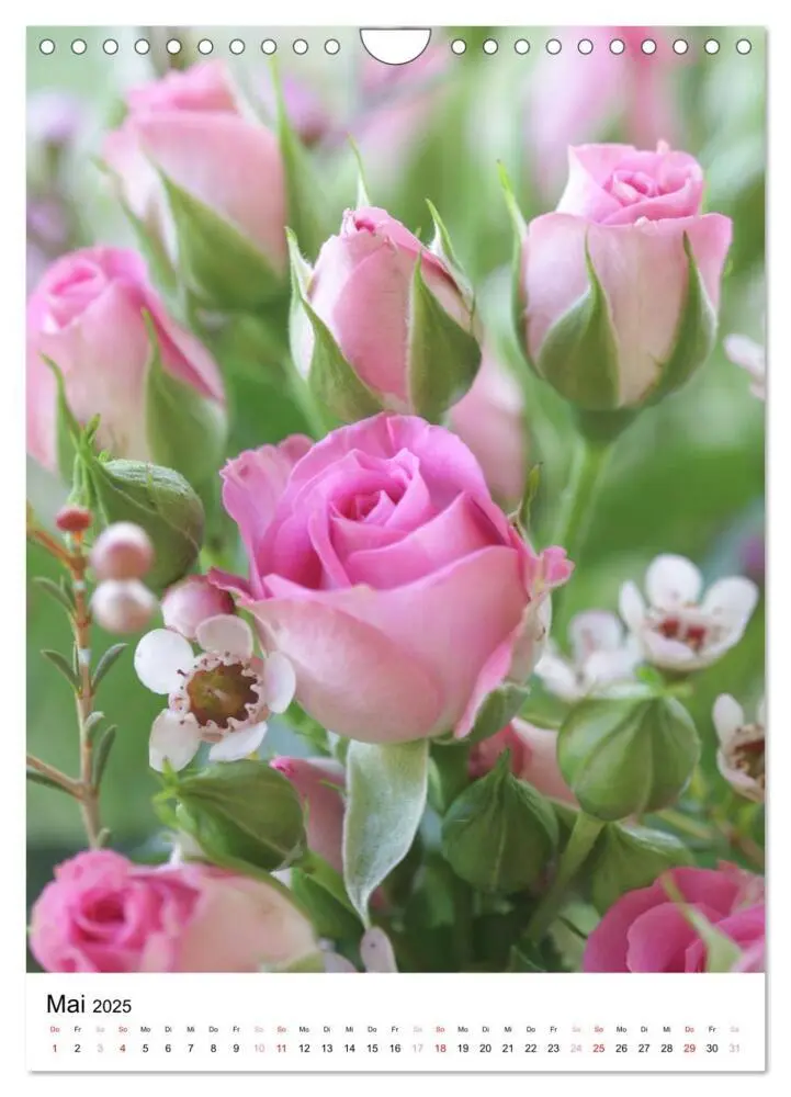 Bild: 9783457132067 | Ein Jahr voller Blumen (Wandkalender 2025 DIN A4 hoch), CALVENDO...