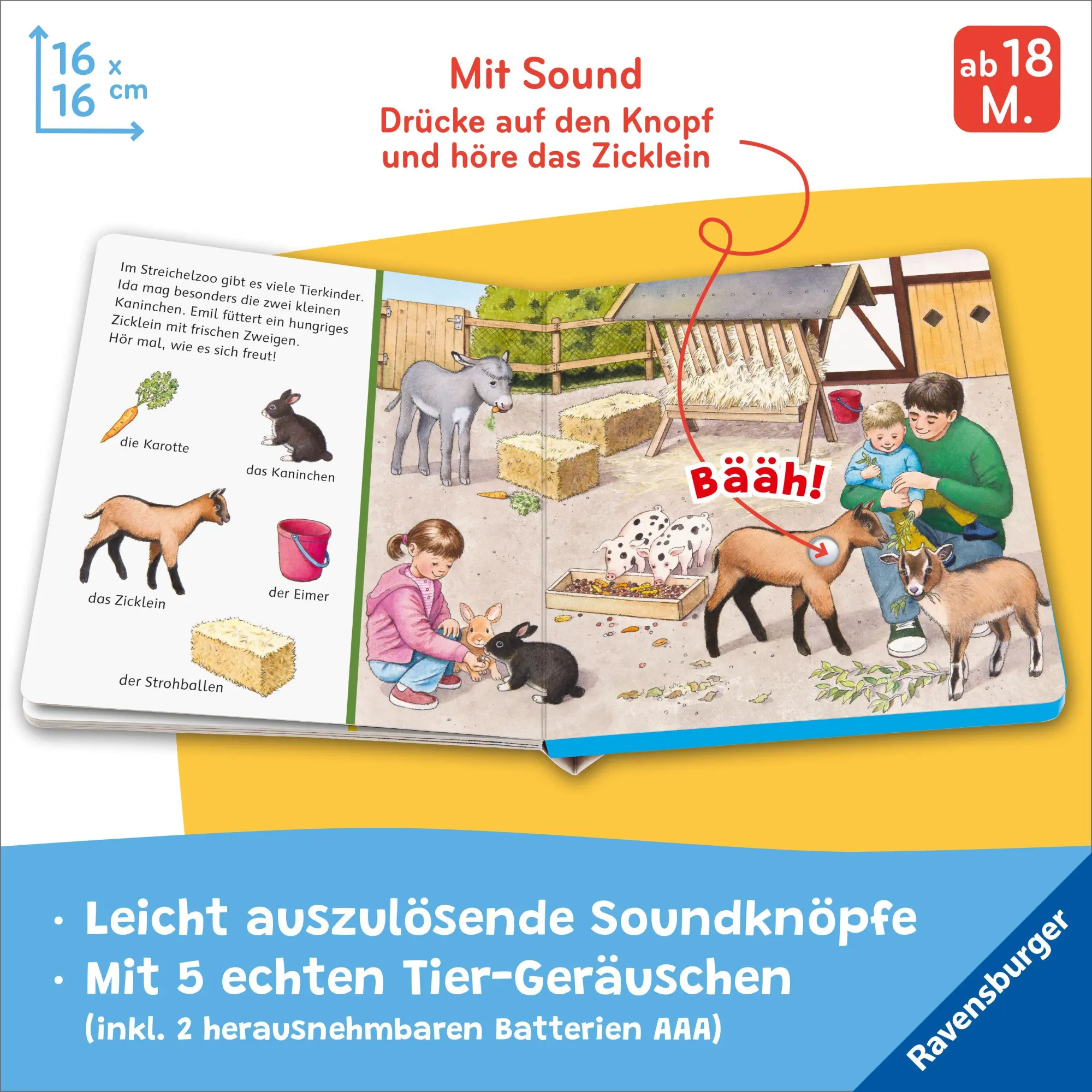 Bild: 9783473422067 | Hör mal hin - Sachen suchen, Sachen hören: Tierkinder | Nahrgang