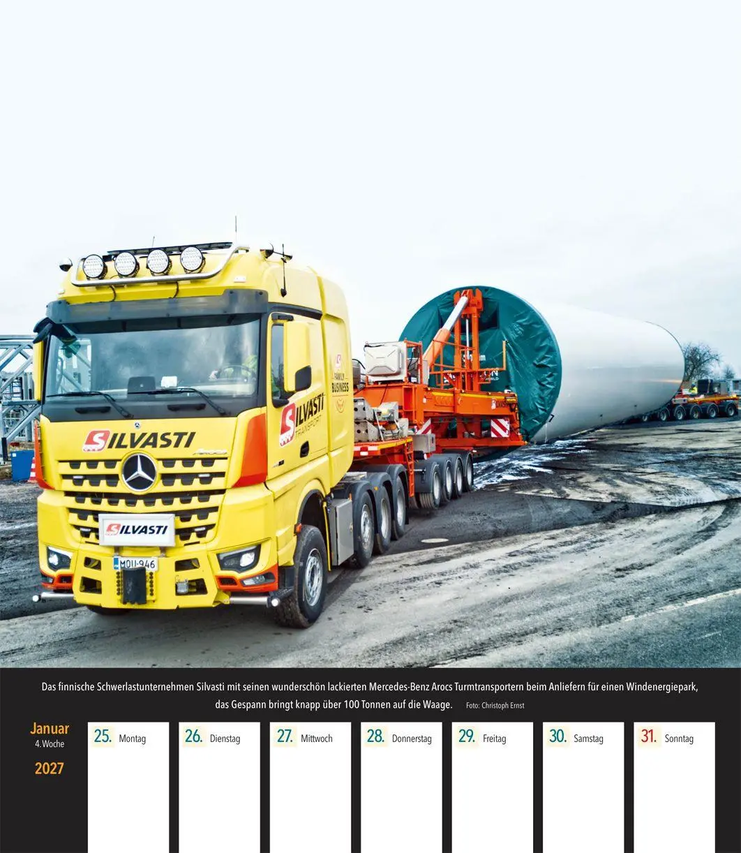 Bild: 9783751612067 | Schwertransporte 2027 | Wochenkalender mit 53 Abbildungen | Kalender