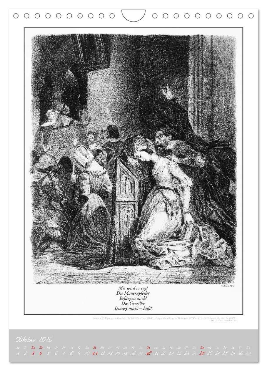 Bild: 9783457292167 | Faust - Weltliteraturkalender (Wandkalender 2026 DIN A4 hoch),...