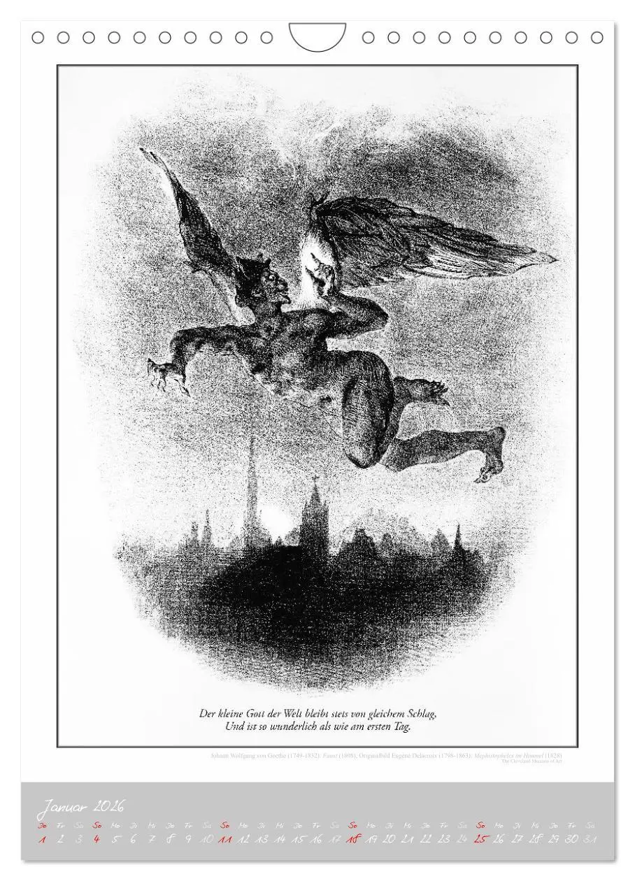 Bild: 9783457292167 | Faust - Weltliteraturkalender (Wandkalender 2026 DIN A4 hoch),...