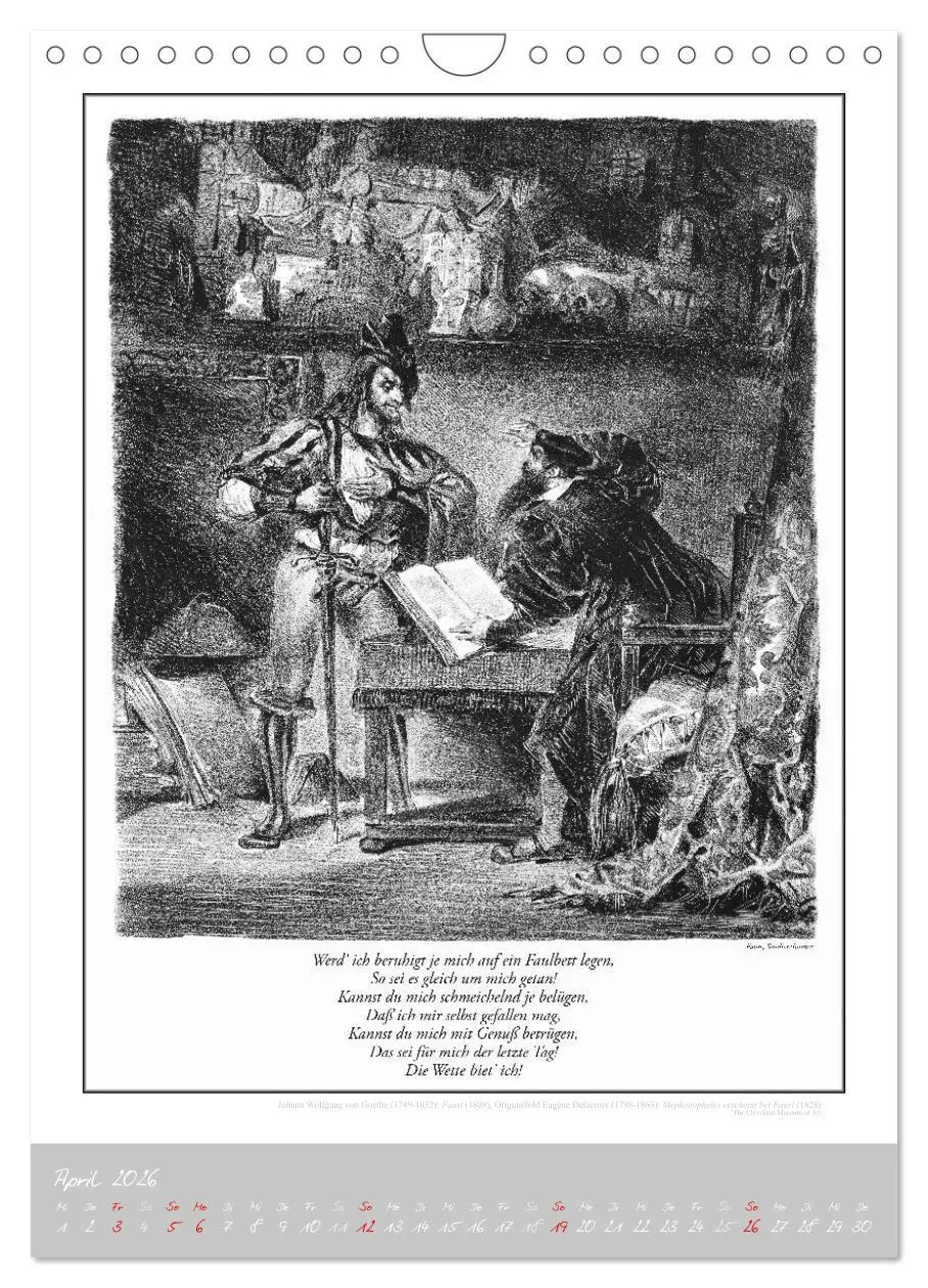 Bild: 9783457292167 | Faust - Weltliteraturkalender (Wandkalender 2026 DIN A4 hoch),...