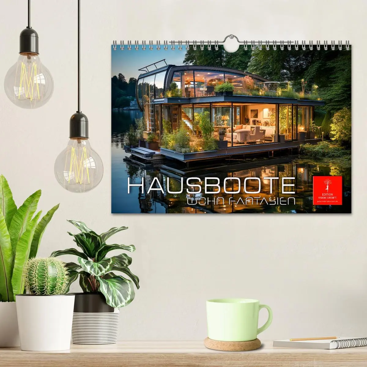 Bild: 9783457362167 | Hausboote Wohn Fantasien (Wandkalender 2026 DIN A4 quer), CALVENDO...