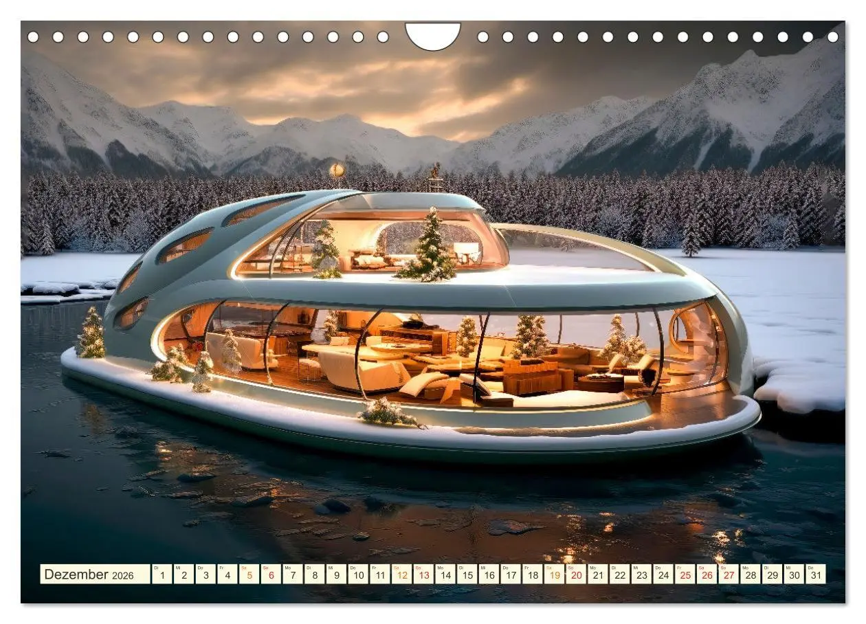 Bild: 9783457362167 | Hausboote Wohn Fantasien (Wandkalender 2026 DIN A4 quer), CALVENDO...