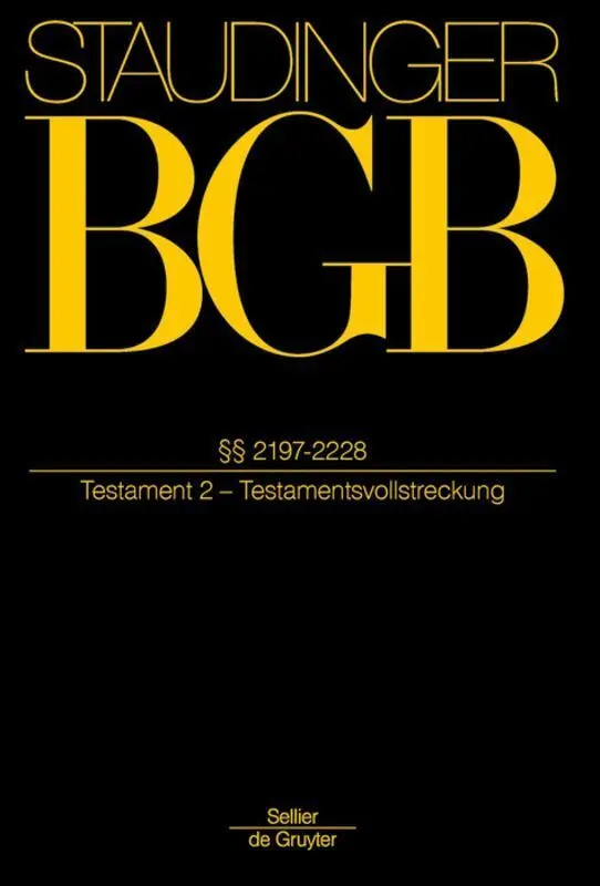 Cover: 9783805912167 | J. von Staudingers Kommentar zum Bürgerlichen Gesetzbuch mit...