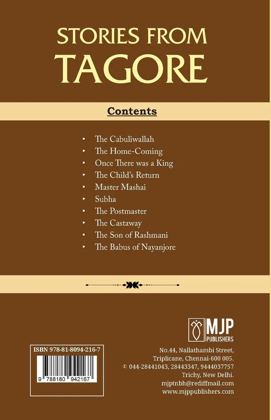 Rückseite: 9788180942167 | Stories From Tagore | Rabindranath Tagore | Taschenbuch | Englisch