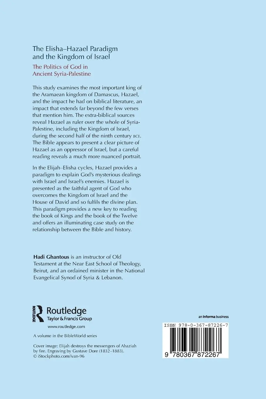 Rückseite: 9780367872267 | The Elisha-Hazael Paradigm and the Kingdom of Israel | Hadi Ghantous