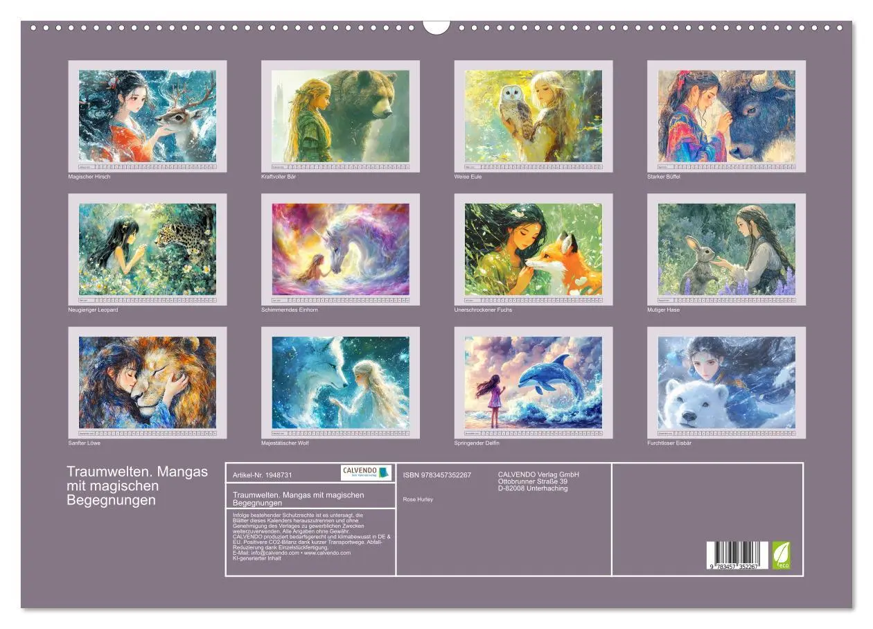 Bild: 9783457352267 | Traumwelten. Mangas mit magischen Begegnungen (Wandkalender 2026...