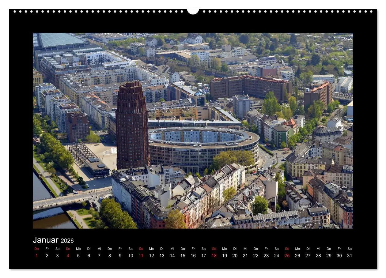 Bild: 9783457972267 | über den Dächern von FRANKFURT (hochwertiger Premium Wandkalender...