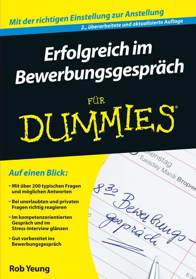 Cover: 9783527712267 | Erfolgreich im Bewerbungsgespräch für Dummies | Rob Yeung | Buch