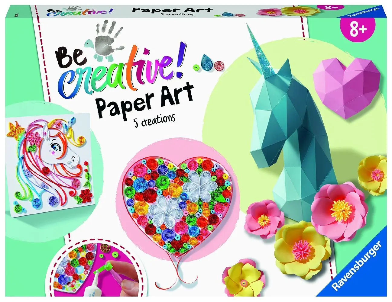 Cover: 4005556182367 | Ravensburger 182368 BeCreative Paper Art, DIY für Kinder ab 8 Jahren