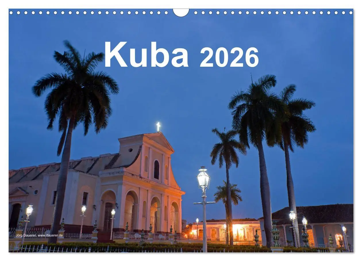 Cover: 9783457892367 | Kuba 2026 (Wandkalender 2026 DIN A3 quer), CALVENDO Monatskalender