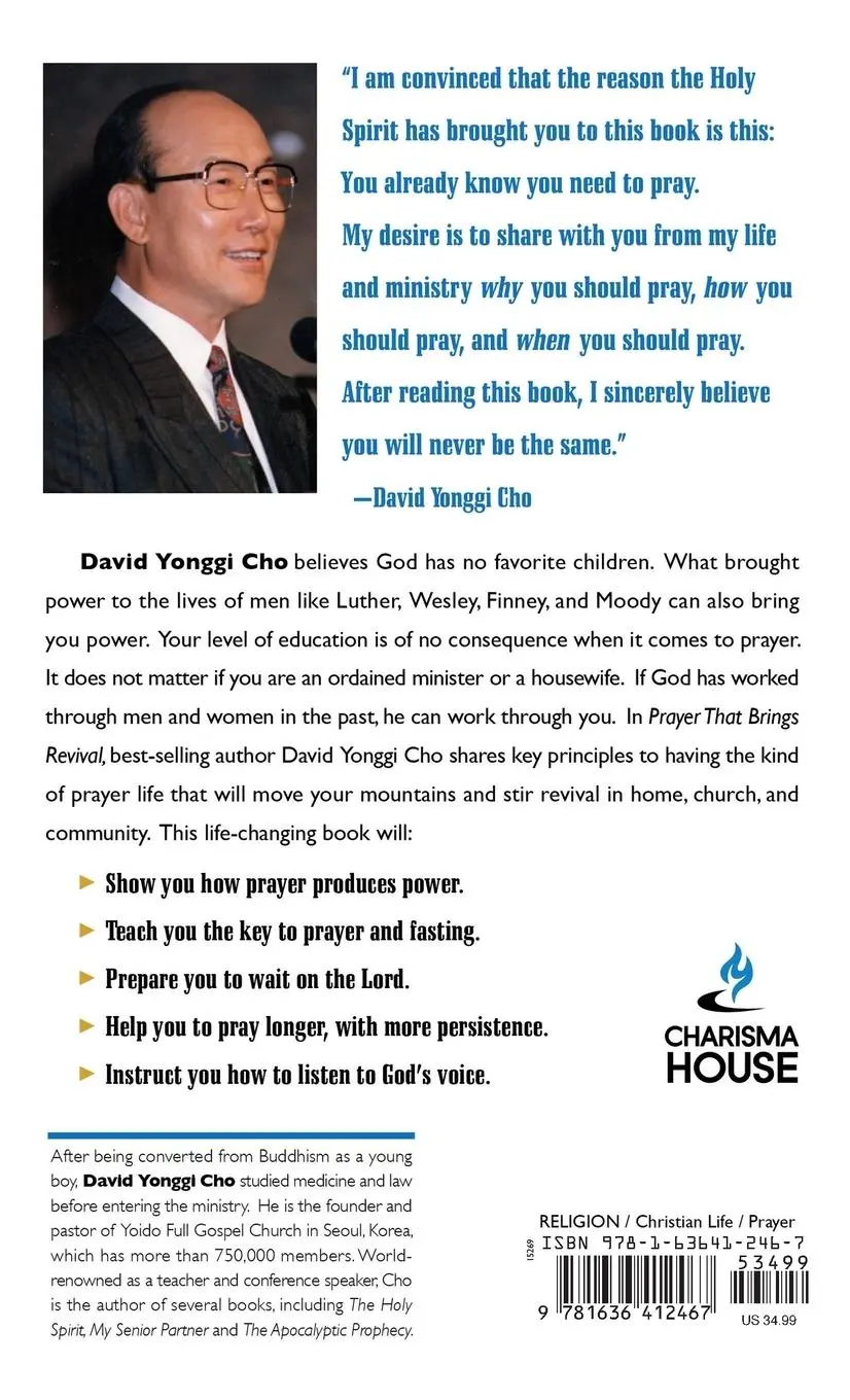 Rückseite: 9781636412467 | Prayer That Brings Revival | David Cho | Buch | Englisch | 1998