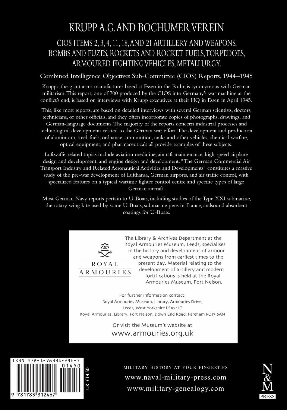 Rückseite: 9781783312467 | Krupp A.G. and Bochumer Verein | Cios | Taschenbuch | Englisch | 2016
