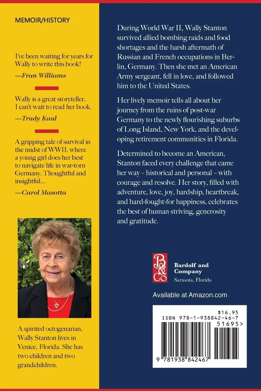 Rückseite: 9781938842467 | DON'T BE AFRAID | A German War Bride Becomes an American | Stanton
