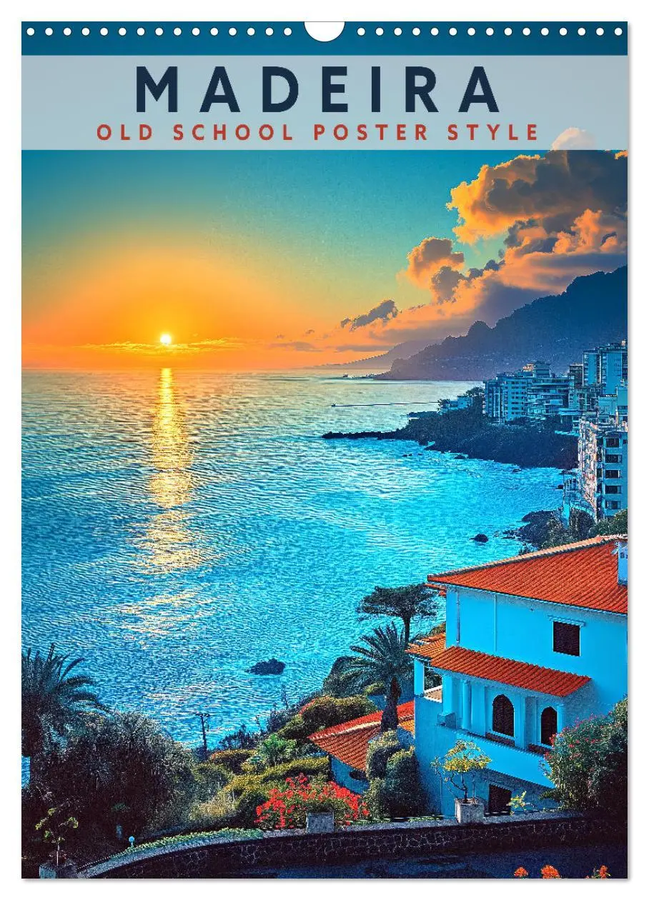 Cover: 9783516282467 | Madeira - Old School Poster Style (Wandkalender 2026 DIN A3 hoch),...