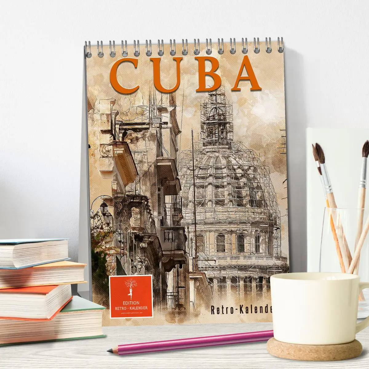 Bild: 9783516352467 | Cuba Retro Kalender (Tischkalender 2026 DIN A5 hoch), CALVENDO...