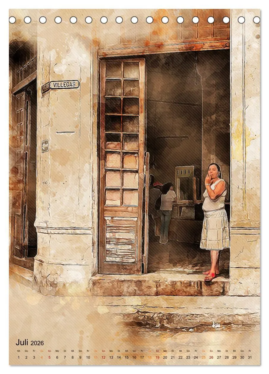 Bild: 9783516352467 | Cuba Retro Kalender (Tischkalender 2026 DIN A5 hoch), CALVENDO...