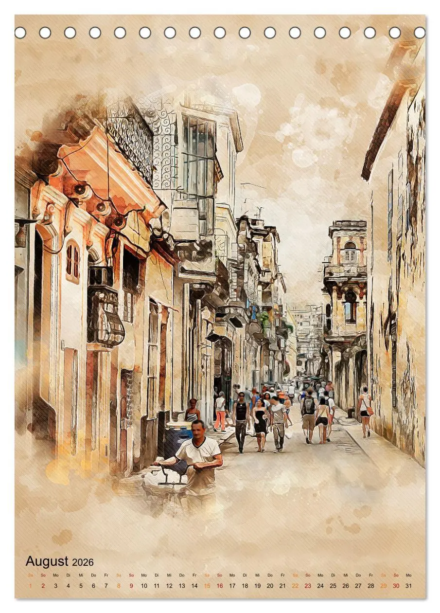 Bild: 9783516352467 | Cuba Retro Kalender (Tischkalender 2026 DIN A5 hoch), CALVENDO...