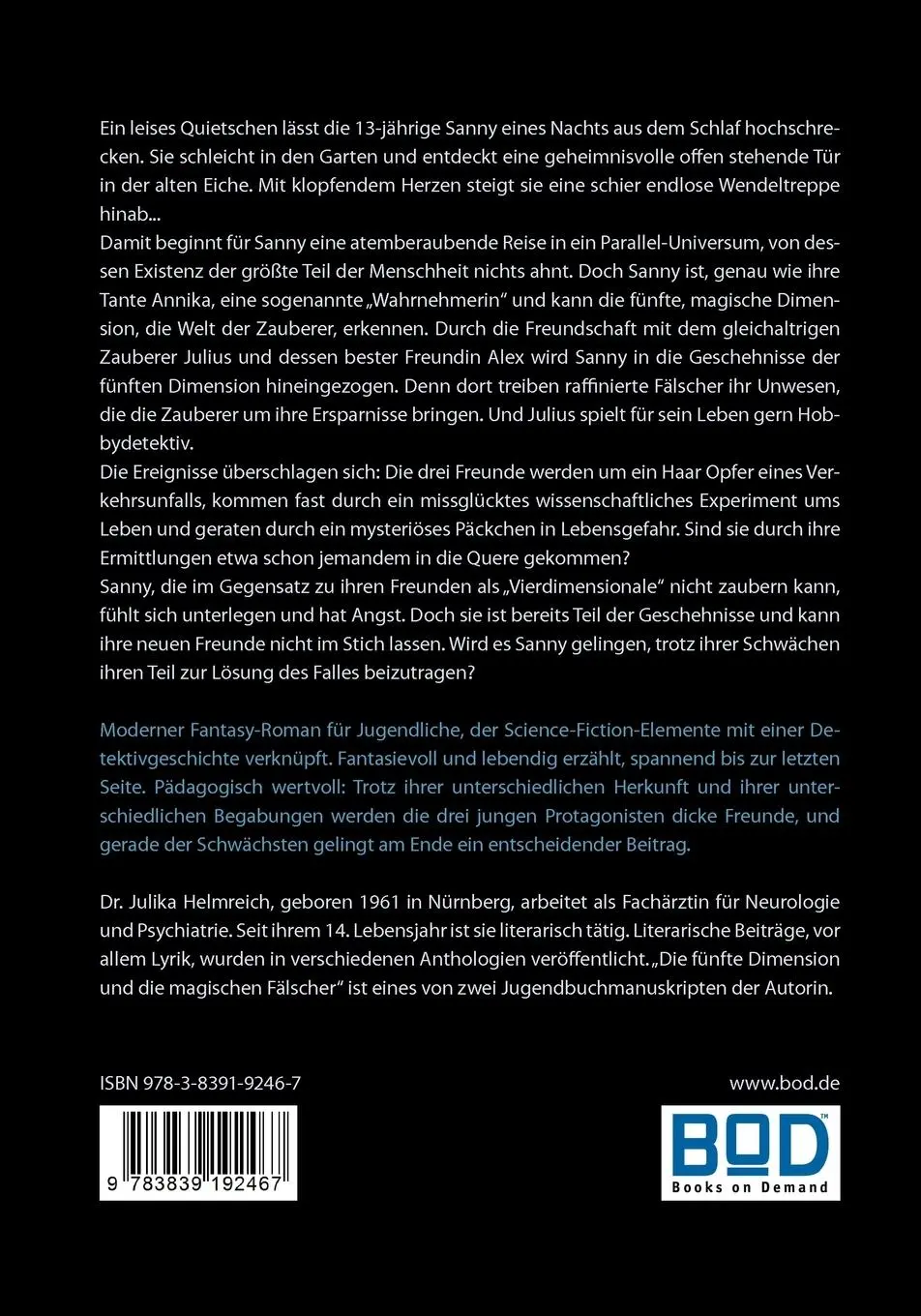 Rückseite: 9783839192467 | Die fünfte Dimension und die magischen Fälscher | Julika Helmreich