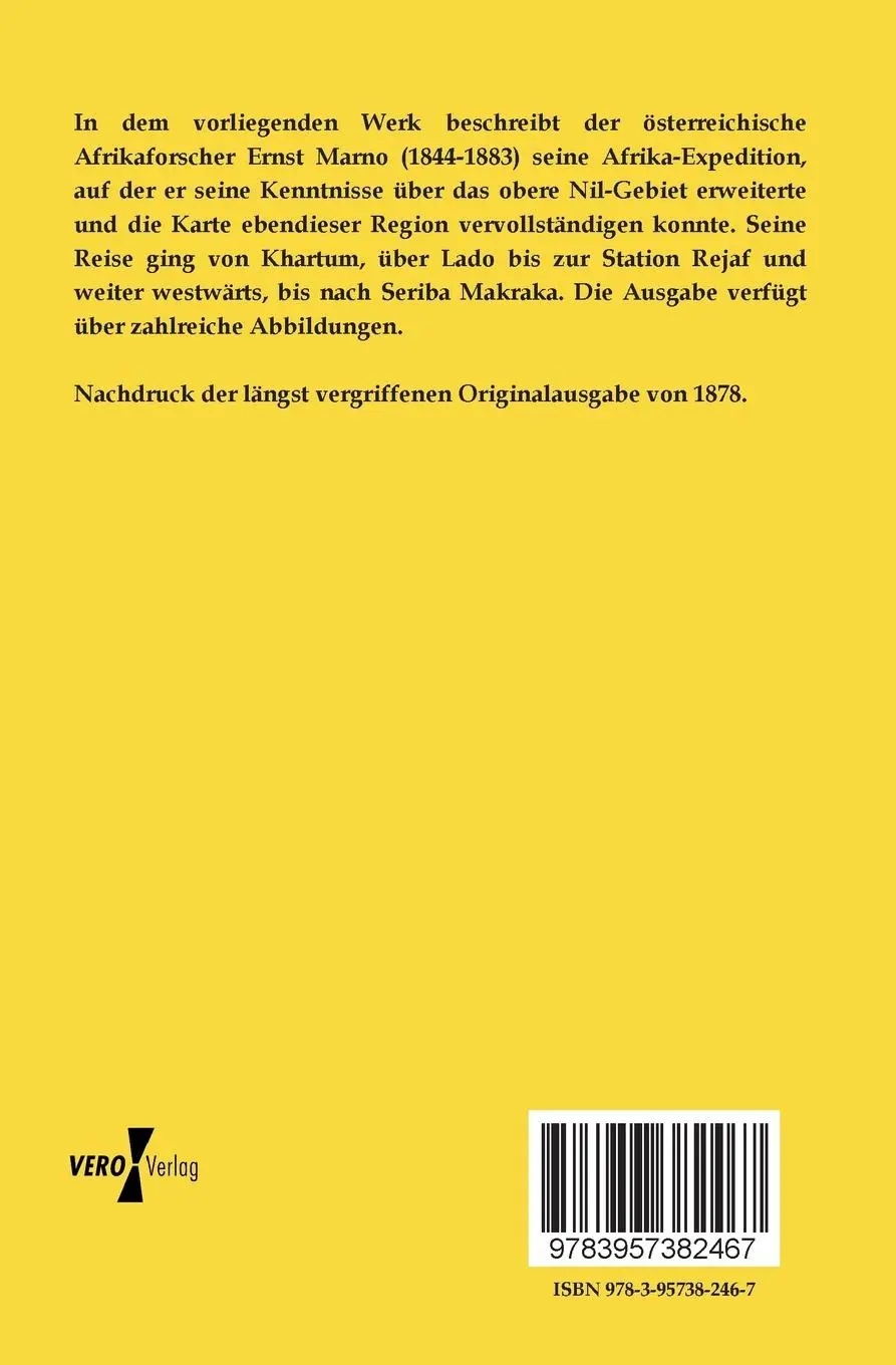 Rückseite: 9783957382467 | Reise in der ägyptischen Äquatorial-Provinz und in Kordofan | Marno