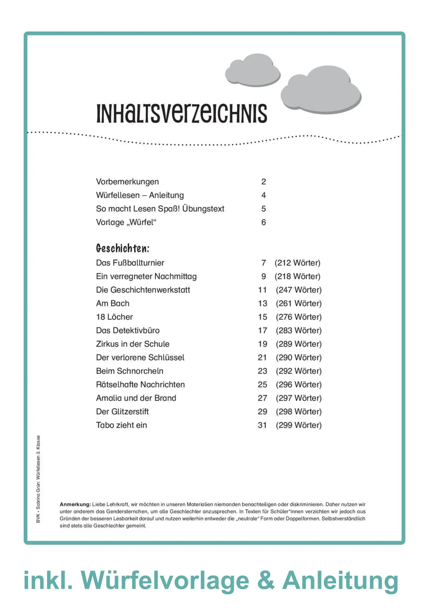 Bild: 9783965202467 | Würfellesen - 3. Klasse | Leseförderung mit vorbereiteten Texten