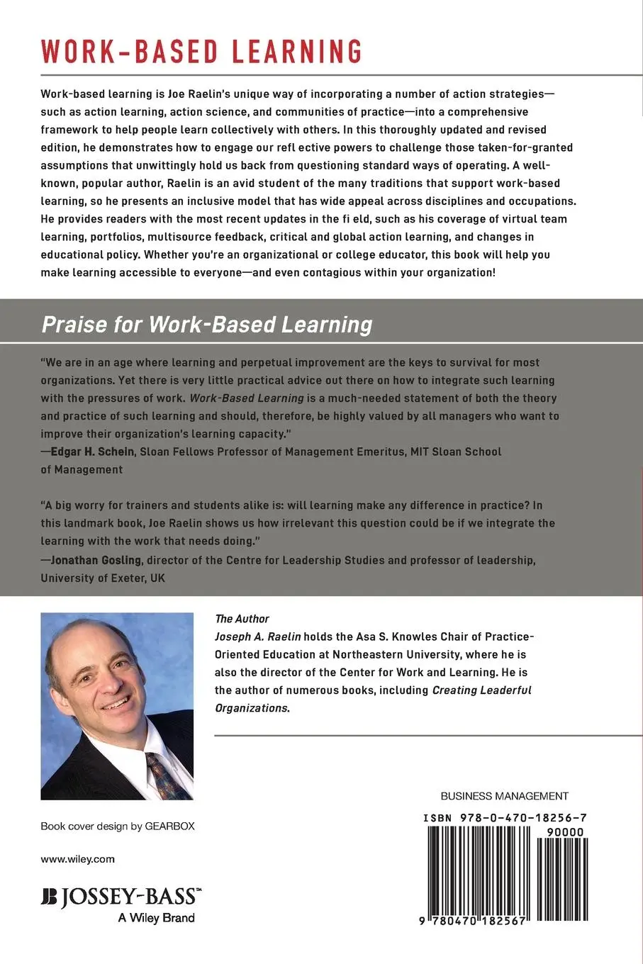 Rückseite: 9780470182567 | Work-Based Learning | Bridging Knowledge and Action in the Workplace