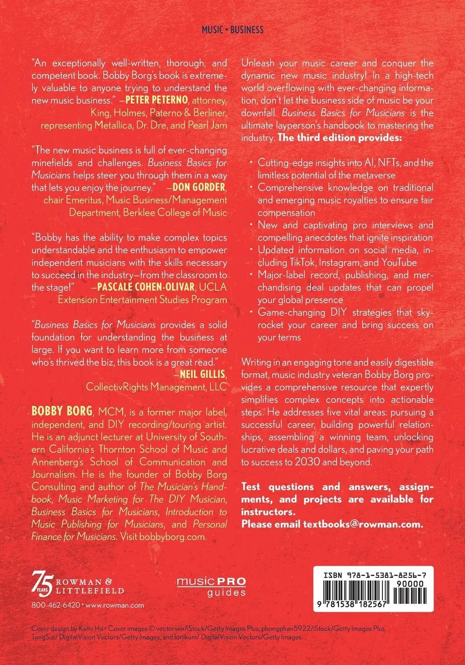 Rückseite: 9781538182567 | Business Basics for Musicians | Bobby Borg | Taschenbuch | Englisch