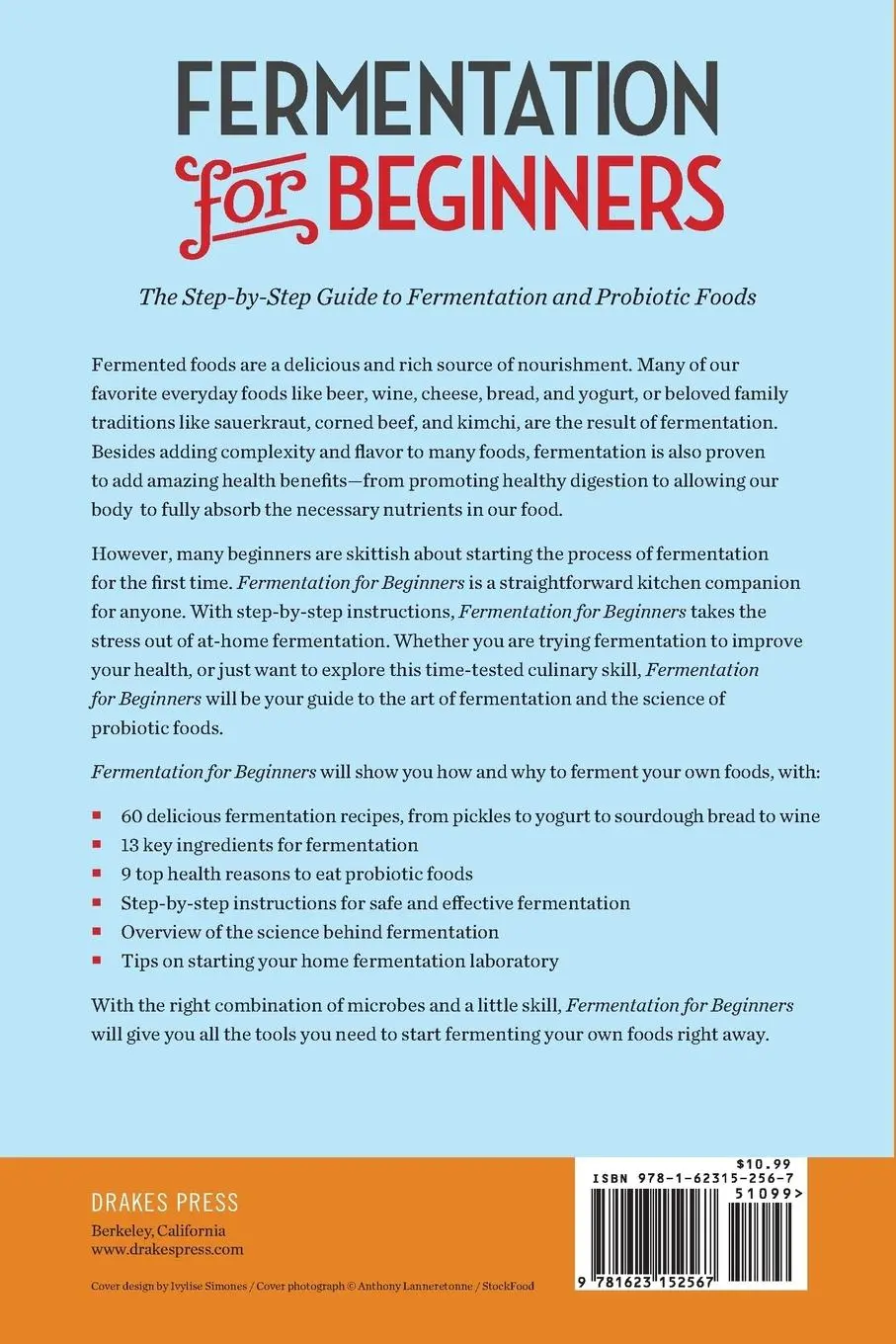 Rückseite: 9781623152567 | Fermentation for Beginners | Drakes Press | Taschenbuch | Englisch