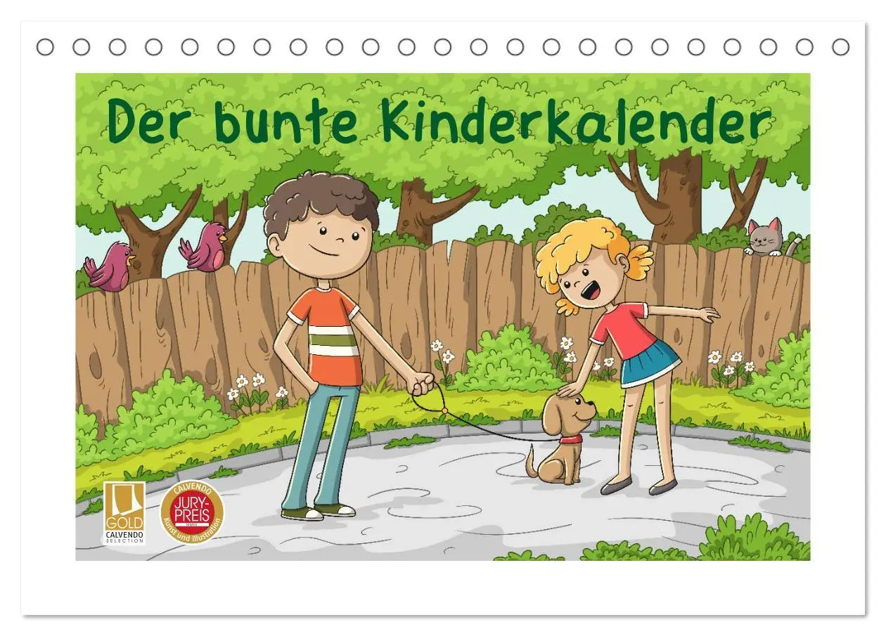 Cover: 9783457702567 | Der bunte Kinderkalender (Tischkalender 2026 DIN A5 quer), CALVENDO...