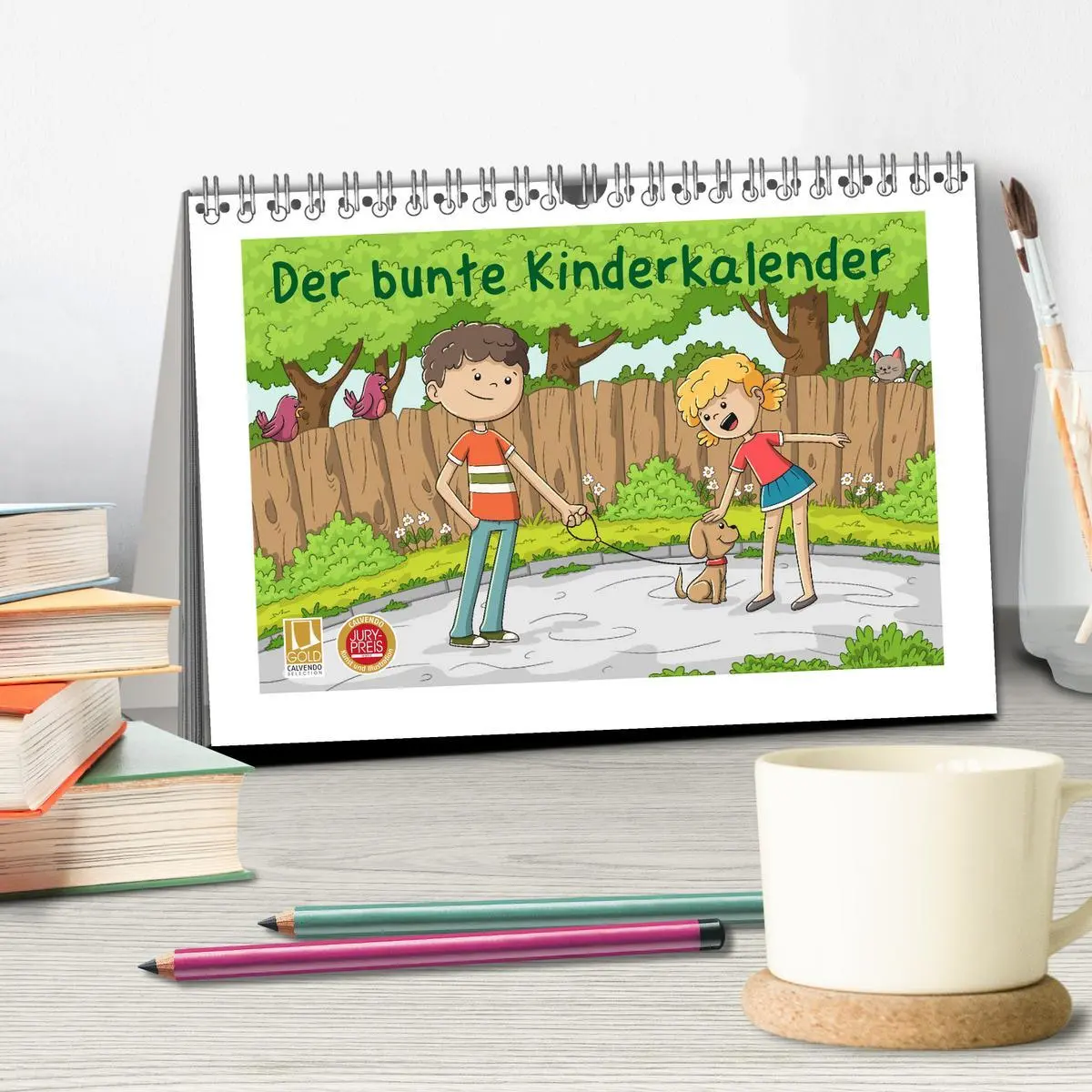 Bild: 9783457702567 | Der bunte Kinderkalender (Tischkalender 2026 DIN A5 quer), CALVENDO...