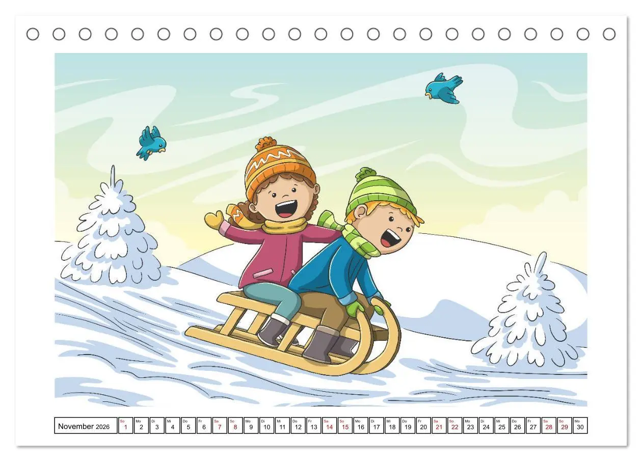 Bild: 9783457702567 | Der bunte Kinderkalender (Tischkalender 2026 DIN A5 quer), CALVENDO...